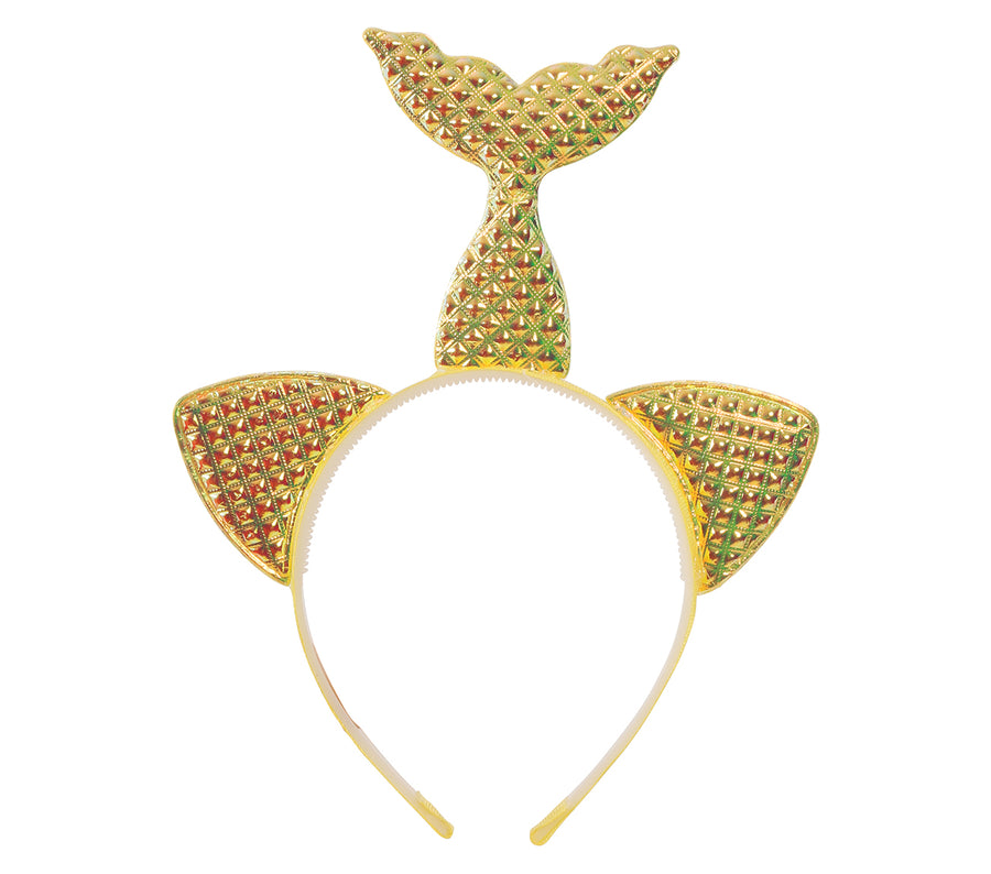 GP17982 – Meerjungfrau Diadem Karneval Sirenen – Farbe: Gold, Ansicht 2