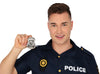 GP17983 – Polizei Abzeichen Karneval Kostüm – Farbe: Silber