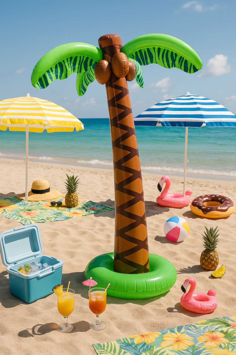 GP18003 – Hawai Palmenparty Deko Aufblasbar – Größe: 180cm