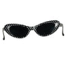 GP18008 – 50S Parteibrille Schwarz Weiß Punkte Retro – Größe: Standard