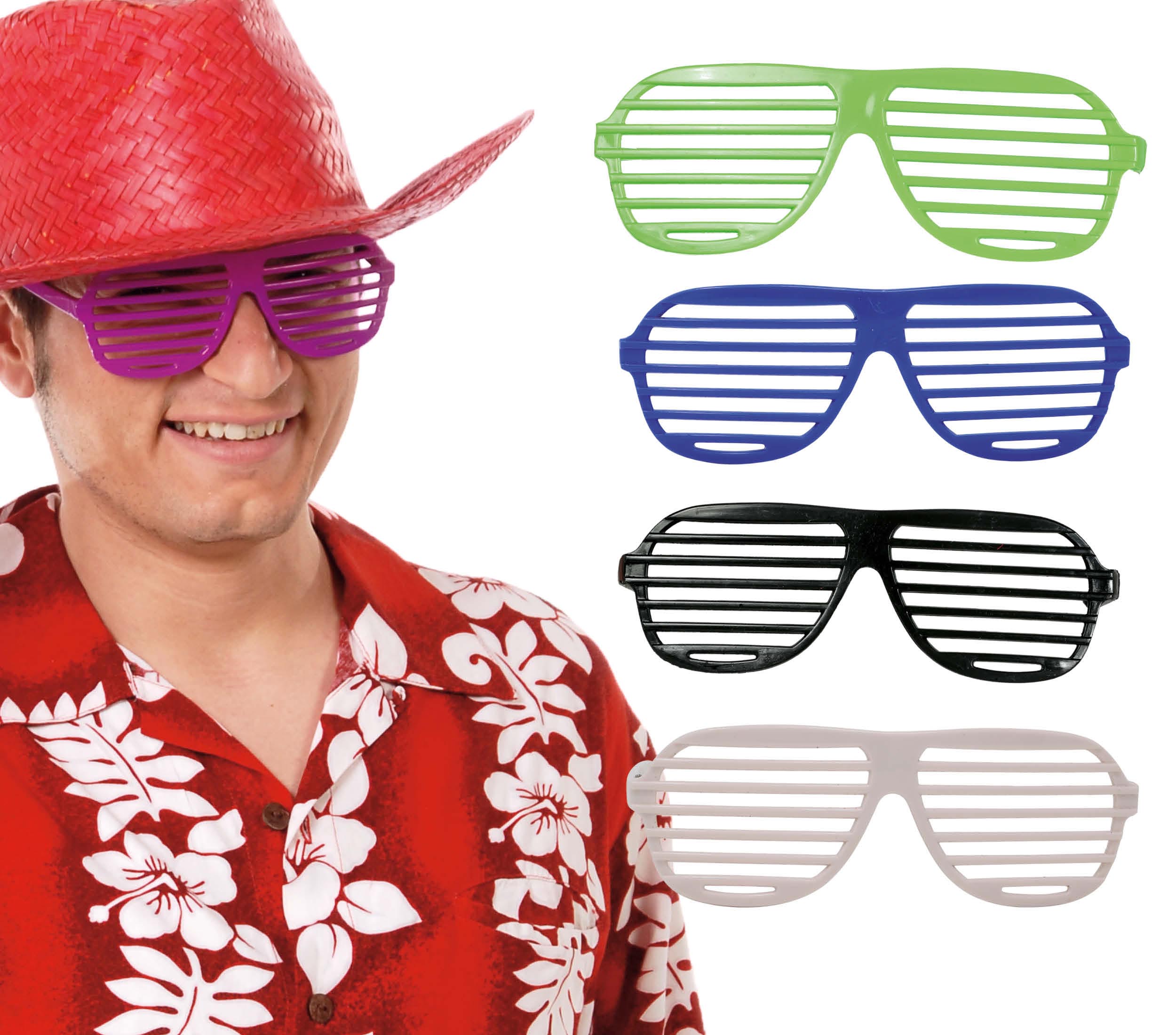 GP18013 – Hawaii Sonnenbrillen Party Gitter – Farbe: Mehrfarbig