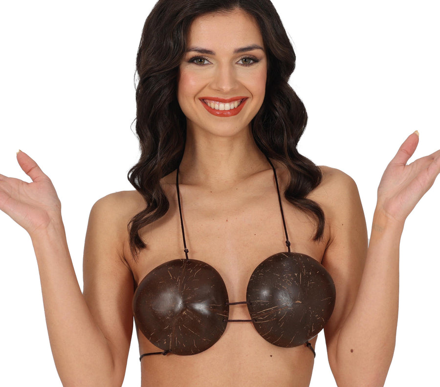 Kokosnuss BH für Damen braun Hawaii