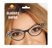 Cat Eye Brille für Erwachsene mit Strasssteinen, Bild 4