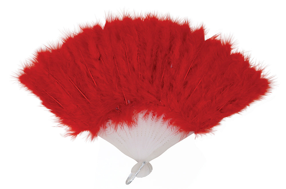 GP18113 – 20s Federfächer Gelb Accessoire Party – Farbe: Rot