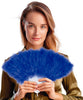 GP18113 – 20s Federfächer Gelb Accessoire Party – Farbe: Blau