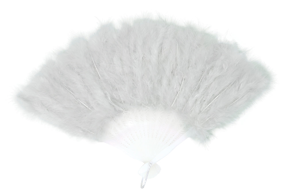 GP18113 – 20s Federfächer Gelb Accessoire Party – Farbe: Weiß