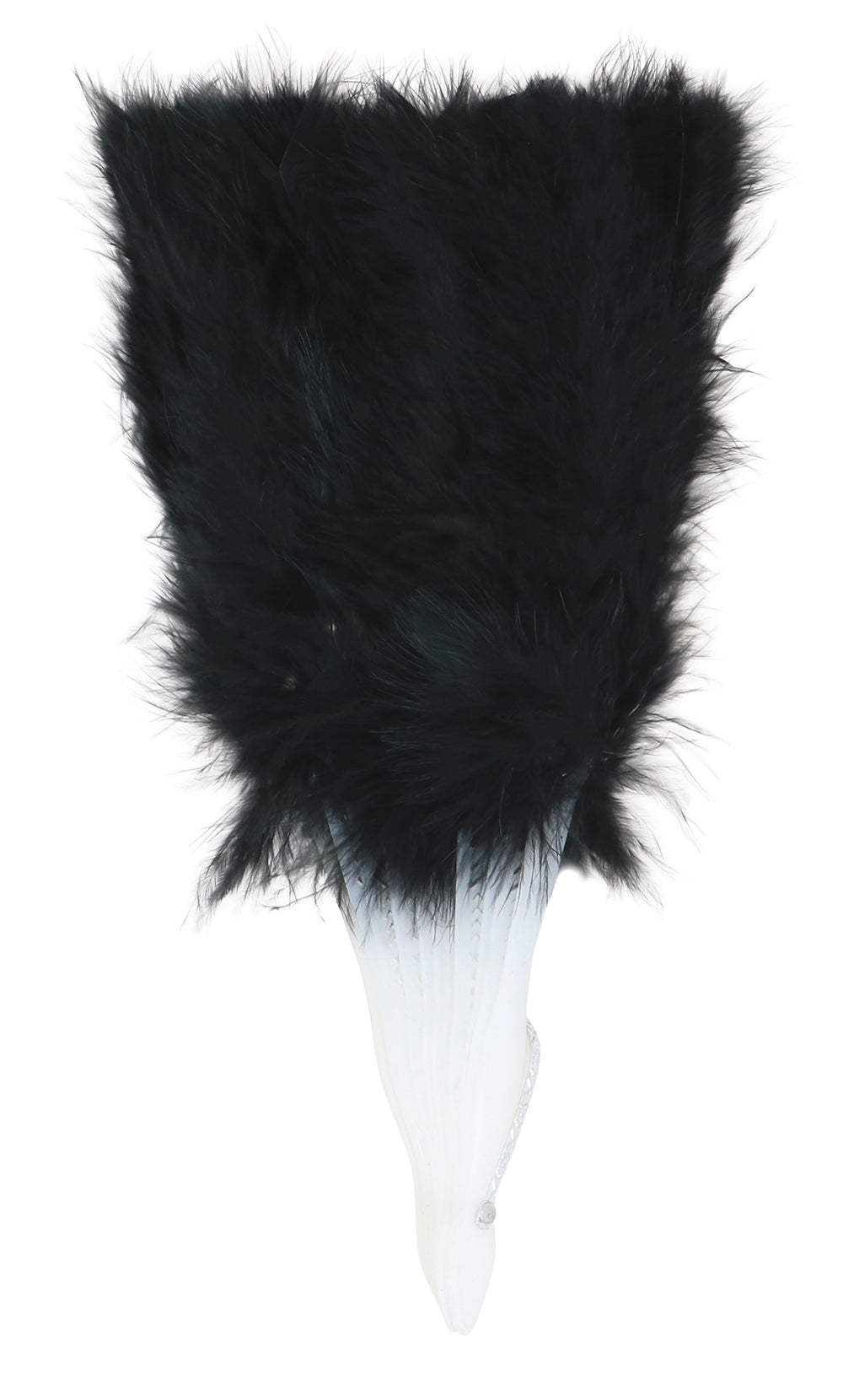 GP18113 – 20s Federfächer Gelb Accessoire Party – Farbe: Schwarz
