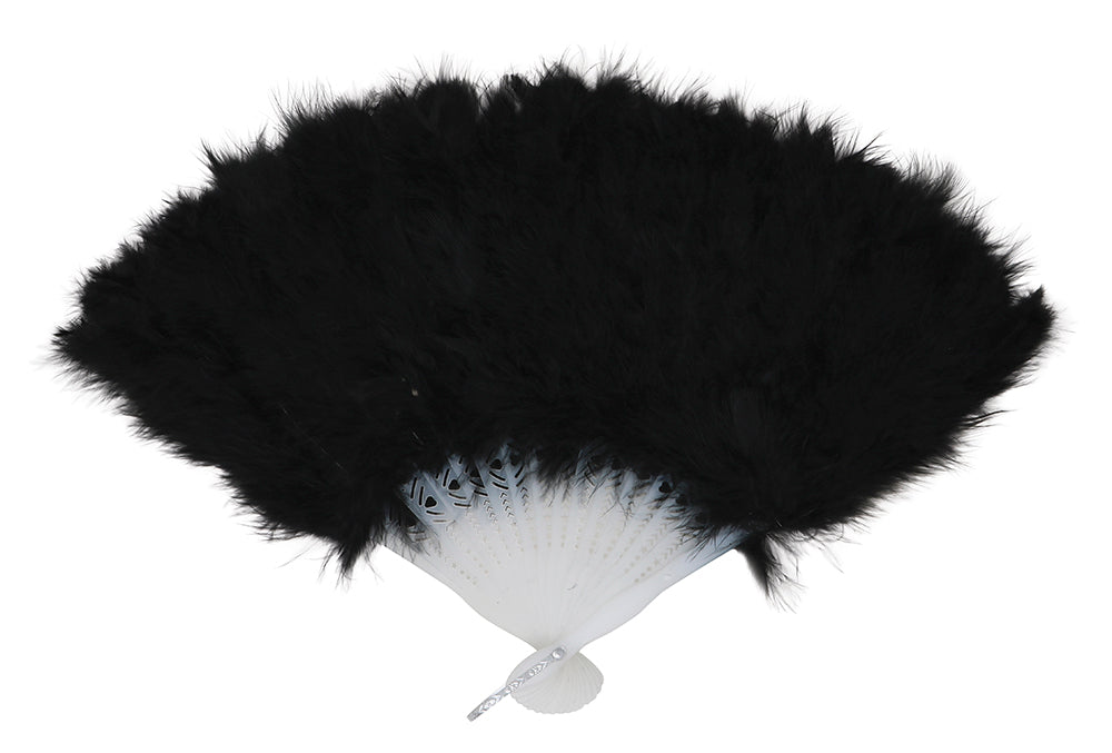 GP18113 – 20s Federfächer Gelb Accessoire Party – Farbe: Schwarz