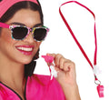 Trillerpfeife für Erwachsene 4 cm pink