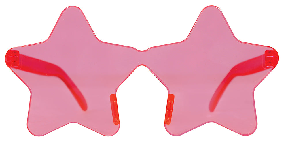 GP18182 – Hippie Partybrille Karneval Rosa Stern – Farbe: Pink