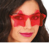 GP18182 – Hippie Partybrille Karneval Rosa Stern – Farbe: Pink