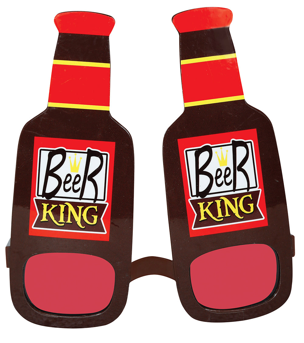GP18192 – Bierflaschen Brille Junggesellenabschied – Farbe: Rot