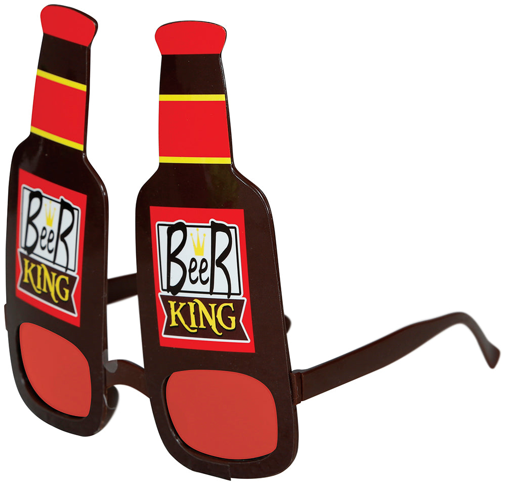 GP18192 – Bierflaschen Brille Junggesellenabschied – Farbe: Rot
