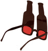 GP18192 – Bierflaschen Brille Junggesellenabschied – Farbe: Rot