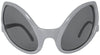 GP18199 – Disco Brille Futuristisches Design – Farbe: Silber