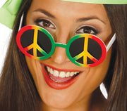 Peace Brille für Erwachsene Hippie, Bild 1