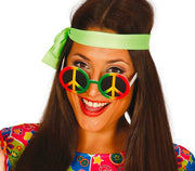 Peace Brille für Erwachsene Hippie, Bild 2