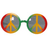 GP18224 – Hippie Brille Karneval Peace Zeichen – Farbe: Mehrfarbig