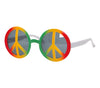 GP18224 – Hippie Brille Karneval Peace Zeichen – Farbe: Mehrfarbig