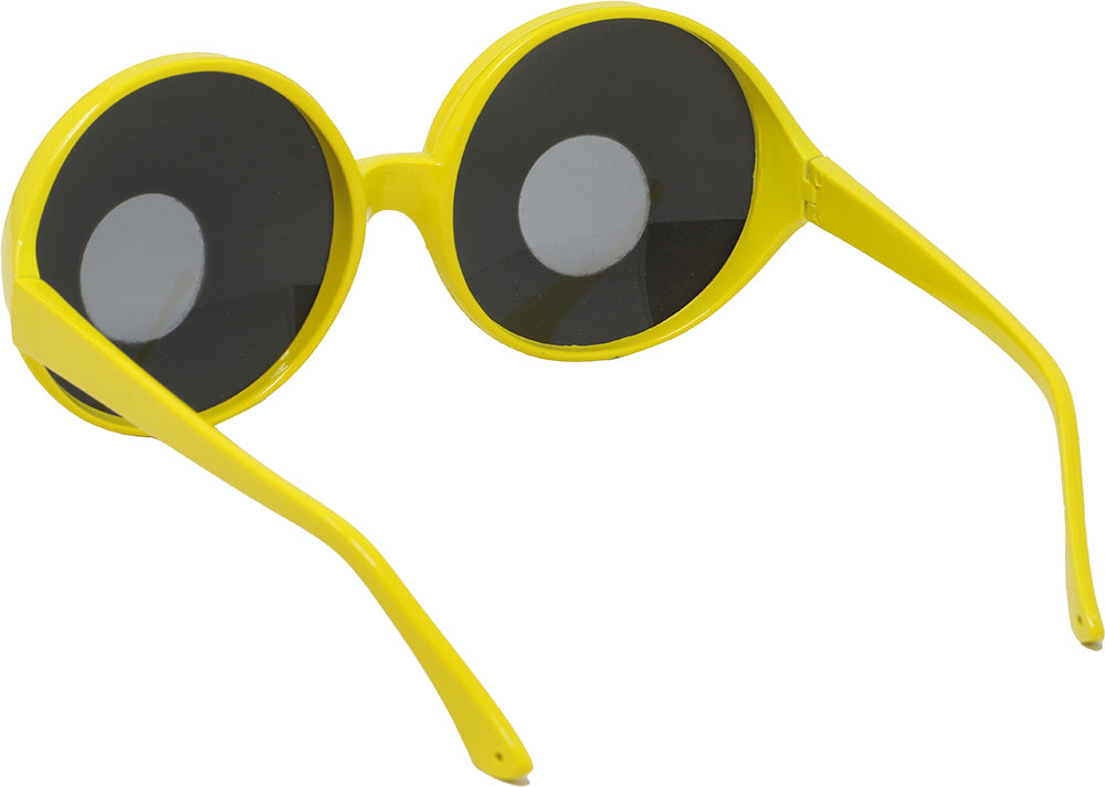 GP18232 – Videospiel Comicaugen Brille Gelbe – Farbe: Weiß