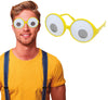 GP18232 – Videospiel Comicaugen Brille Gelbe – Farbe: Weiß