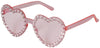 GP18238 – Hippie Herzbrille Karneval Party Accessoire – Farbe: Pink