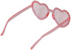 GP18238 – Hippie Herzbrille Karneval Party Accessoire – Farbe: Pink
