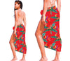 GP18273 – Hawaiischer Sommer Eleganter Sarong – Farbe: Rot, Mehrfarbig