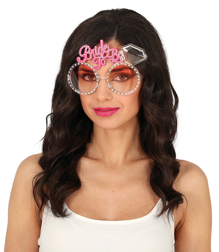 GP18278 – Karnevalsbrille Diamant Glitzer Party – Farbe: Pink, Ansicht 2