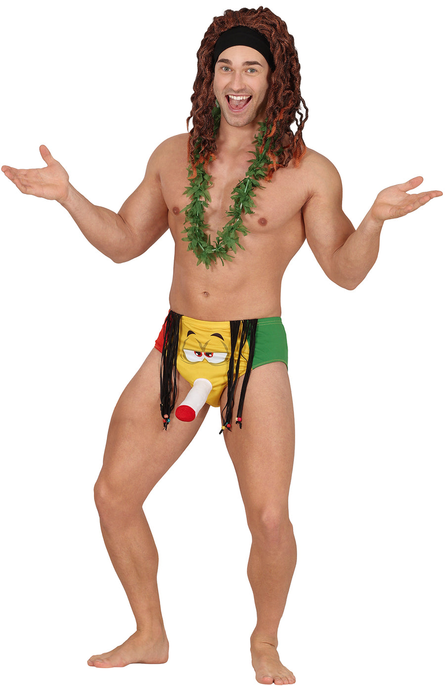 GP18292 – Rasta Party Spaß Unterhose Jga – Farbe: Gelb, Ansicht 2