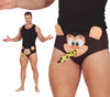 GP18293 – Junggesellenabschied Gorilla Humorvolle Unterhose – Farbe: Schwarz