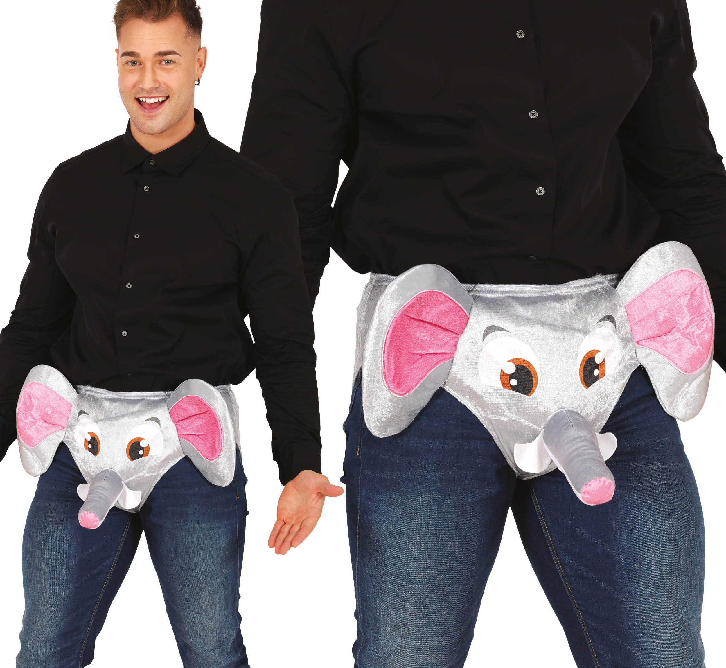 GP18295 – Junggesellenabschied Elefant Unterhose – Farbe: Grau