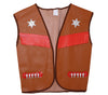 GP18347 – Cowboys Sheriff Weste Western Accessoire – Farbe: Braun