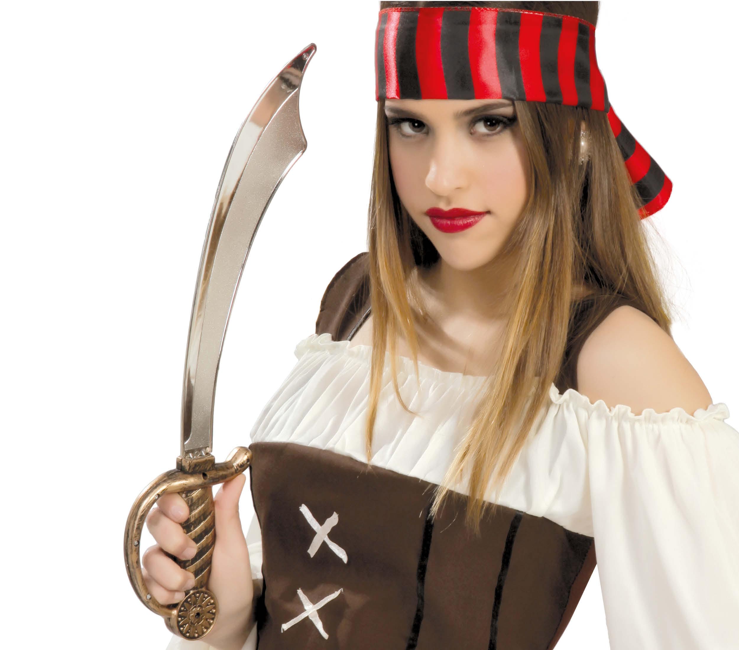 GP18355 – Piraten Abenteuer Schwert Karneval Zubehör – Farbe: Silber