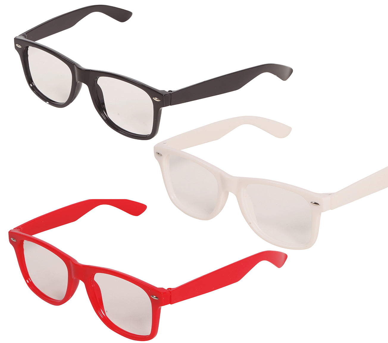 GP18361 – Retro Brillen Nerdstyle 80s 90s Party – Farbe: Mehrfarbig