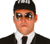 GP18364 – Polizei Sonnenbrillen Spiegelglas Karneval – Farbe: Schwarz