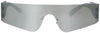 GP18498 – 90S Retro Cyber Brille Futuristische – Farbe: Silber