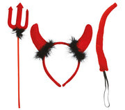 Teufelin Set für Damen 3 teilig rot, Bild 2