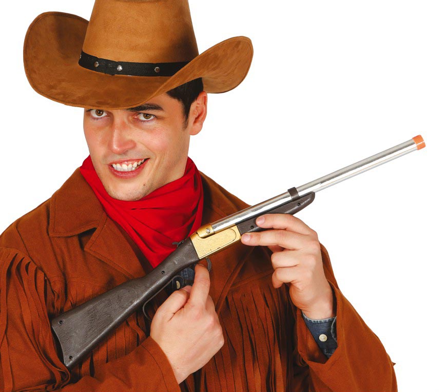 GP18521 – Cowboy Western Gewehr Abenteuer Deko – Farbe: Braun