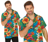 GP18550 – Hawaiianisches Sommerparadies Papageien – Größe: 48 - 50 (M), 52 - 54 (L) – Farbe: Mehrfarbig