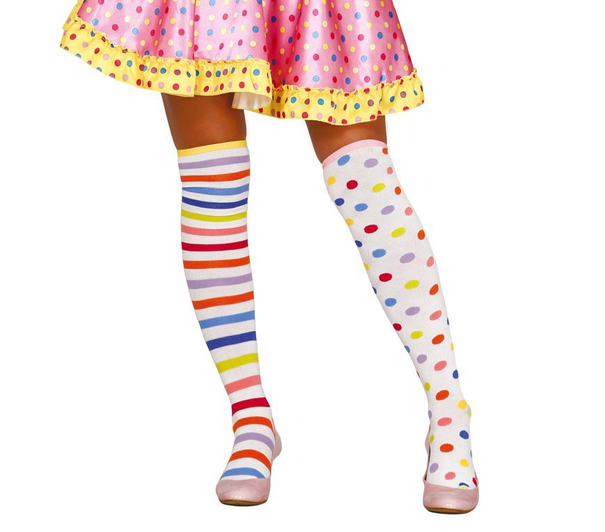 GP18561 – Clown Fröhliche Karneval Muse – Farbe: Weiß, Ansicht 2