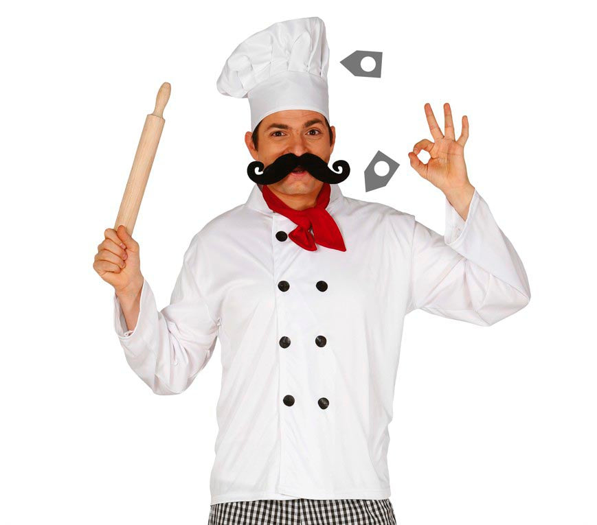GP18583 – Koch Outfit Set Karneval Kostüm – Farbe: Weiß