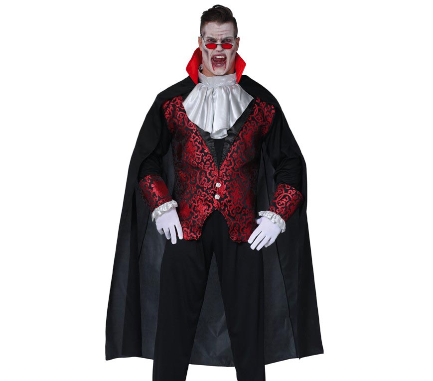 GP18632 – Vampir Umhang 19 Jahrhundert Halloween – Farbe: Schwarz, Ansicht 2