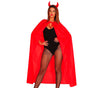 GP18635 – Dämon Umhang Halloween Cosplay Karneval – Farbe: Rot