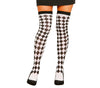GP18658 – Clown Karneval Überknie Strümpfe Harlekin – Größe: Standard