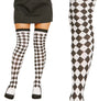 GP18658 – Clown Karneval Überknie Strümpfe Harlekin – Größe: Standard