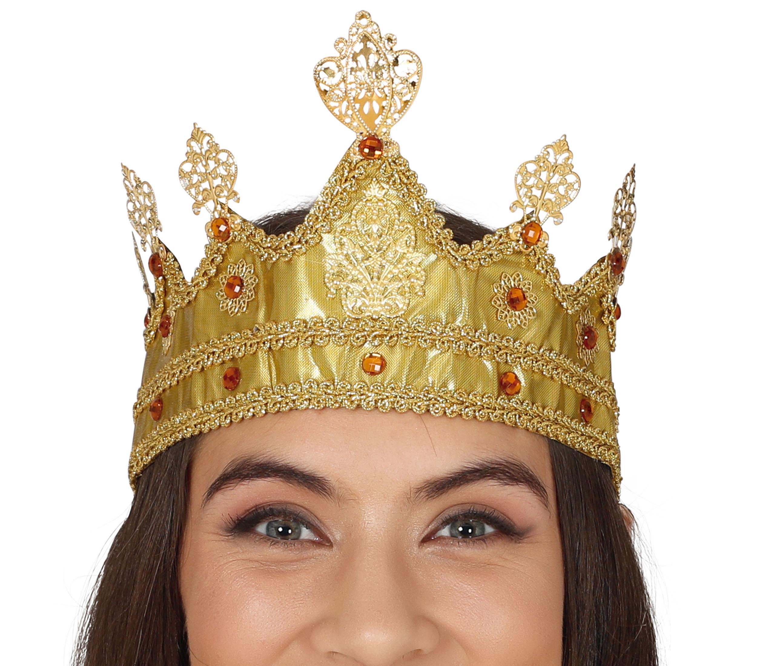 GP18750 – Prinzessin Krone Mittelalterliche Karneval – Farbe: Gold
