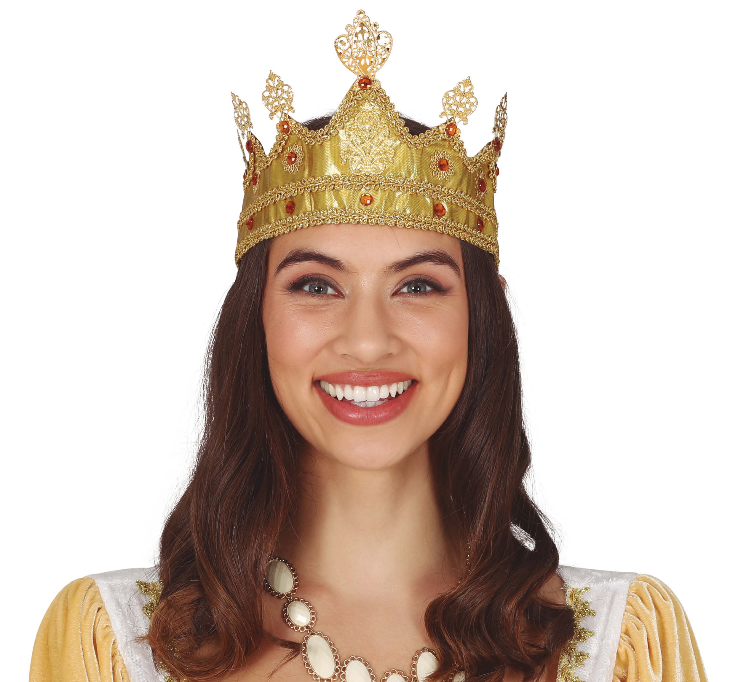 GP18750 – Prinzessin Krone Mittelalterliche Karneval – Farbe: Gold