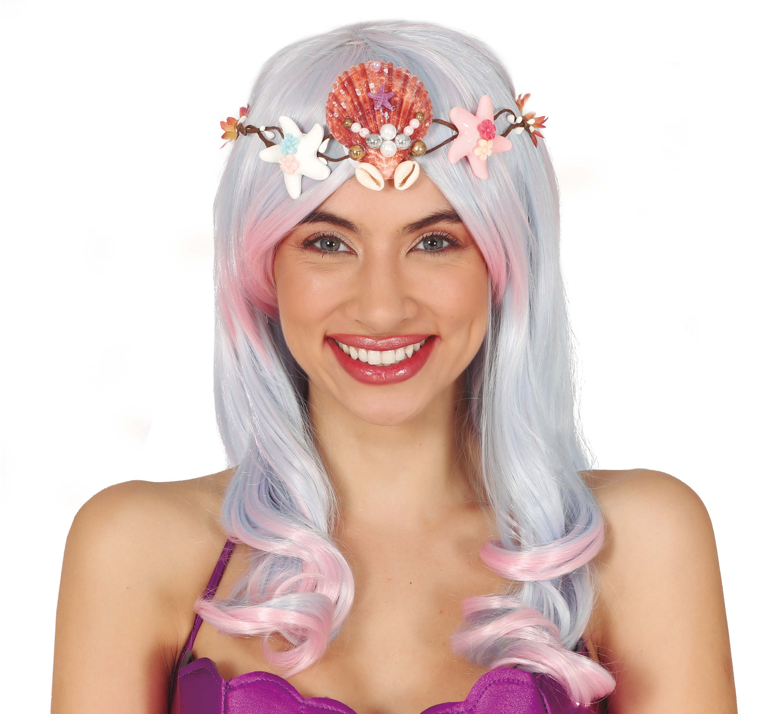GP18767 – Sirenen Krone Karneval Accessoire – Farbe: Mehrfarbig