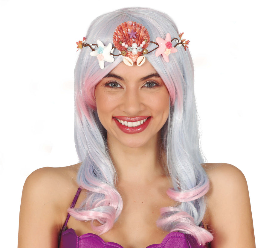 GP18767 – Sirenen Krone Karneval Accessoire – Farbe: Mehrfarbig, Ansicht 2